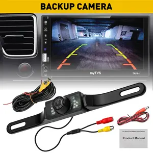 AUXITO Car Rear View Camera HD Reverse Backup Parking 7LED Night Vision Waterproof