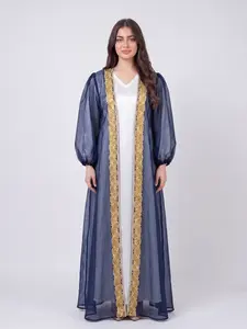 Shireen Kuftan - Traditional Women's Embroidered Caftan, Graceful & Modest Design, Versatile Addition for Any Occasion