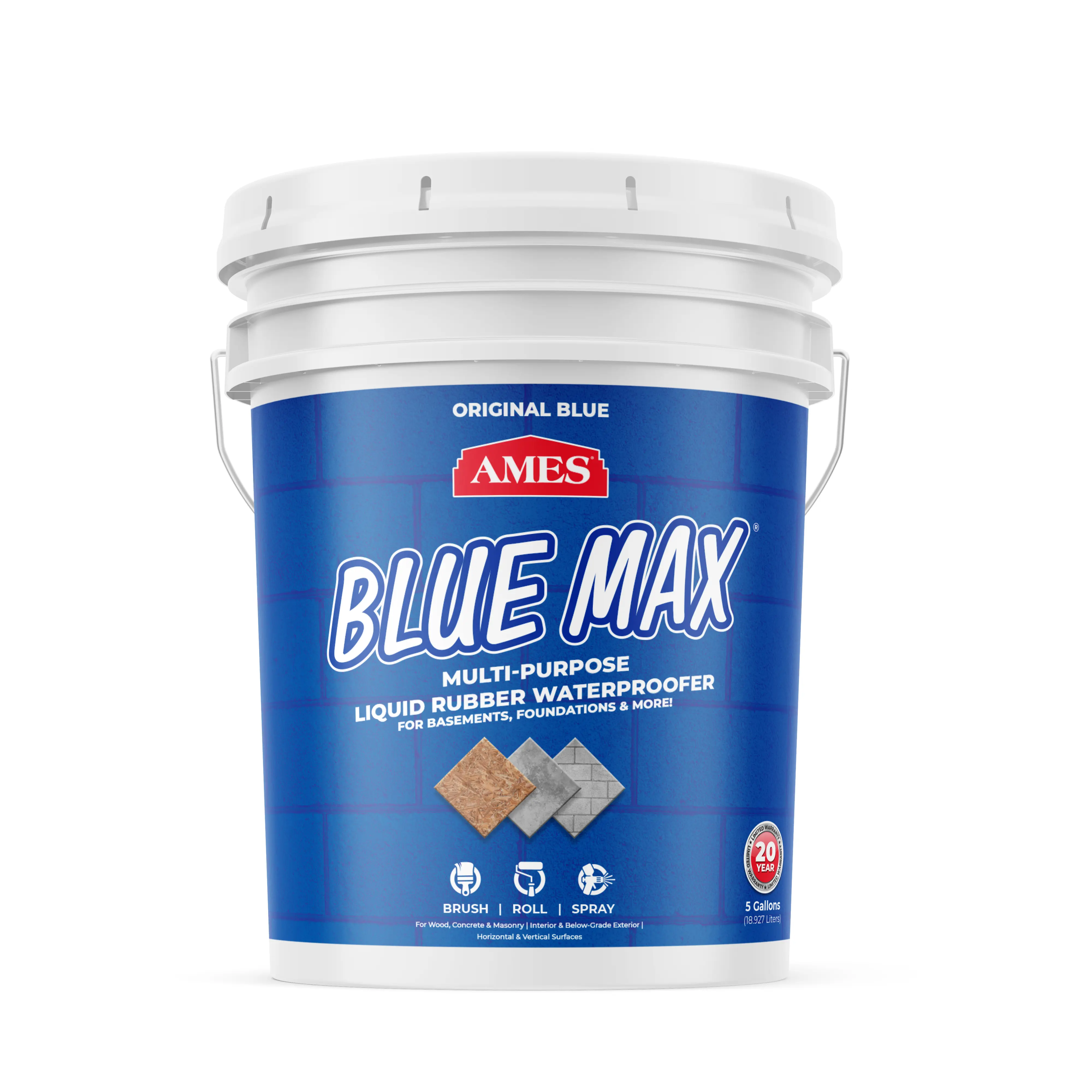 5 Gallon - Blue Max Liquid Rubber Waterproofer
