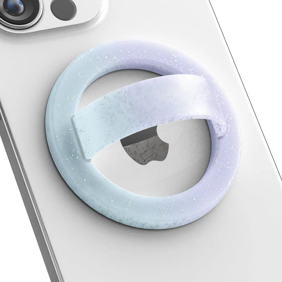 Phone Grip Holder (Compatible with MagSafe) Iridescent Sparkle  Finger Loop Ring for  (Gradient Bloom)
