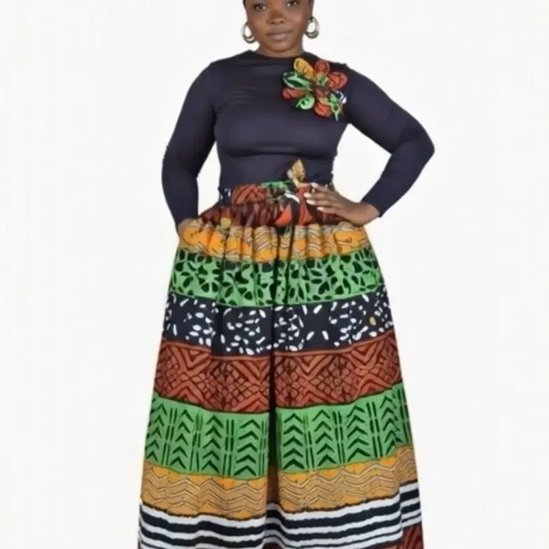 Palazzo Pants Women's Casual Trousers with Matching Headscarf OSFM Size M-2X 100% Cotton Everyday Wear