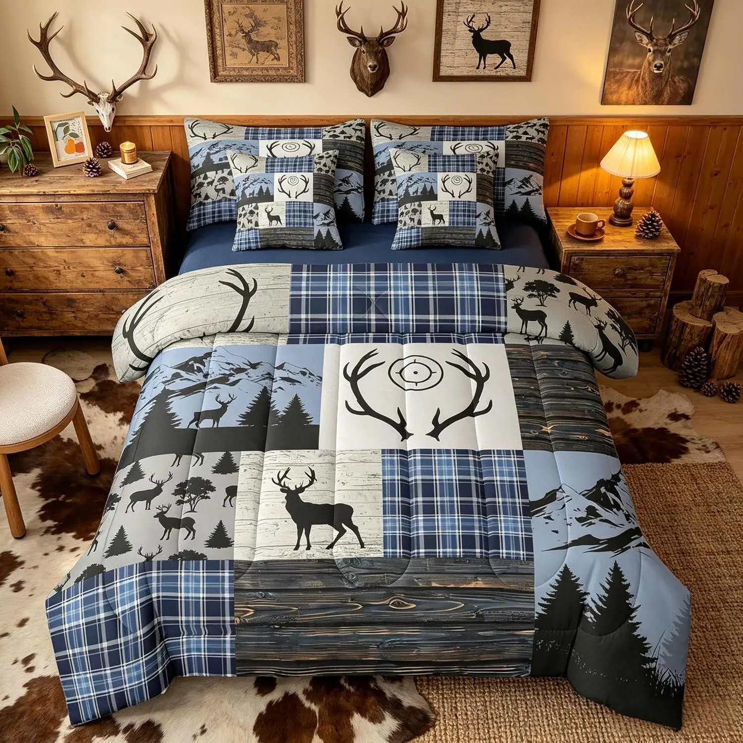 Deer Hunting Comforter Set Bedding