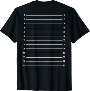 Track Your Long Hair Growth Length Check Backprint Design. T-Shirt - Doloresmart Shop 32B0F2JM56CM