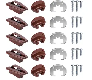 for Kenlin Rite-Trak II Drawer Slides Replacement 5 Sets of Rite Track 2 Drawer Repair Parts for Dresser and Nightstand Drawers - 168 Track Guides (5)