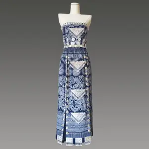 Aethno Miao Ethnic Dress | Handmade Embroidery & Silver Accessories | Traditional Chinese Outfit"