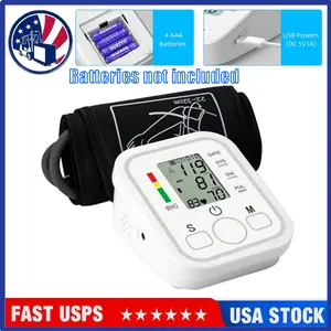 Voice Broadcast Digital Automatic Blood Pressure Monitor Upper Arm BP Machine Heart Rate HP Healthcare Kit