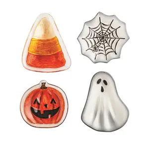 Halloween Glass Tidbit Plate | 4 Styles