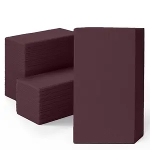 Brown Guest Towel Napkins - 8 In. x 4 In. - 40 Ct.