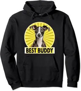 Italian Greyhound Best Buddy Dog Breed Funny Furry Canine Pullover Hoodie - Diegobal Shop 77B0CN4XC3QN