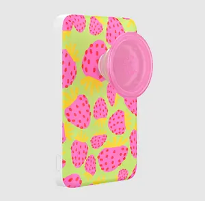 PopSockets MagSafe PowerPack - Hot Strawberry With Lime Design, Stylish Cellphone Accessory, Tech Accessory, Phone Holder, Stand, Mount for Mobile Smartphones, Accessories, Tech Accessories