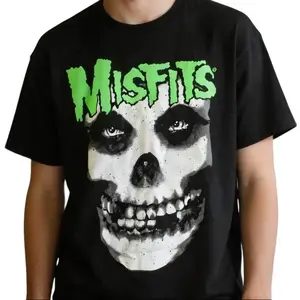 Misfits Rock Band Graphic T-Shirt - Unisex Crewneck 100% Preshrunk Cotton Soft Breathable Fabric Eco-Friendly Inks USA Made