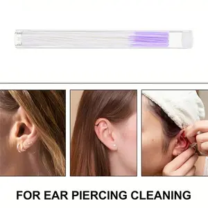 60pcs Ear Cleaning Lines, Safe Non-Irritating Ear Hole Cleaner Sticks, Prevents Blockages, for Men & Women, Daily & Travel Use