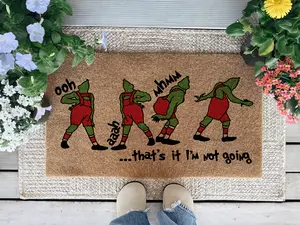 That's It I'm Not Going Christmas Doormat, Christmas Doormat, Funny Doormat, Christmas Movie Doormat, Christmas Home Decor, Xmas Decor