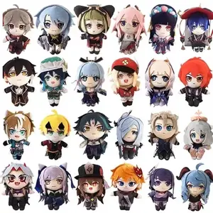 Genshin Impact Plush Furina Lyney Kaveh Neuvillette Amber Kazuha Albedo Tighnari Xiao Navia Anime Cosplay Stuffed Doll Kids Gift