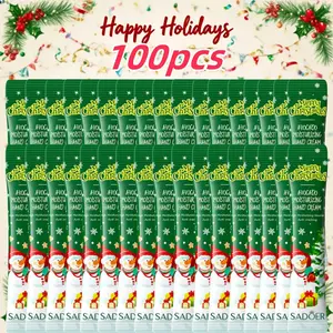 100pcs, Christmas Gift Box Hand Cream, Convenient to Carry, Avocado, Autumn and Winter Anti-Dry Cracked Hand Cream, Moisturizing, Glycerin, Milk Nut, Glycerin, Ceramide, All, Drying, Oil Containing, with Oil, Hydrating Hand Balm