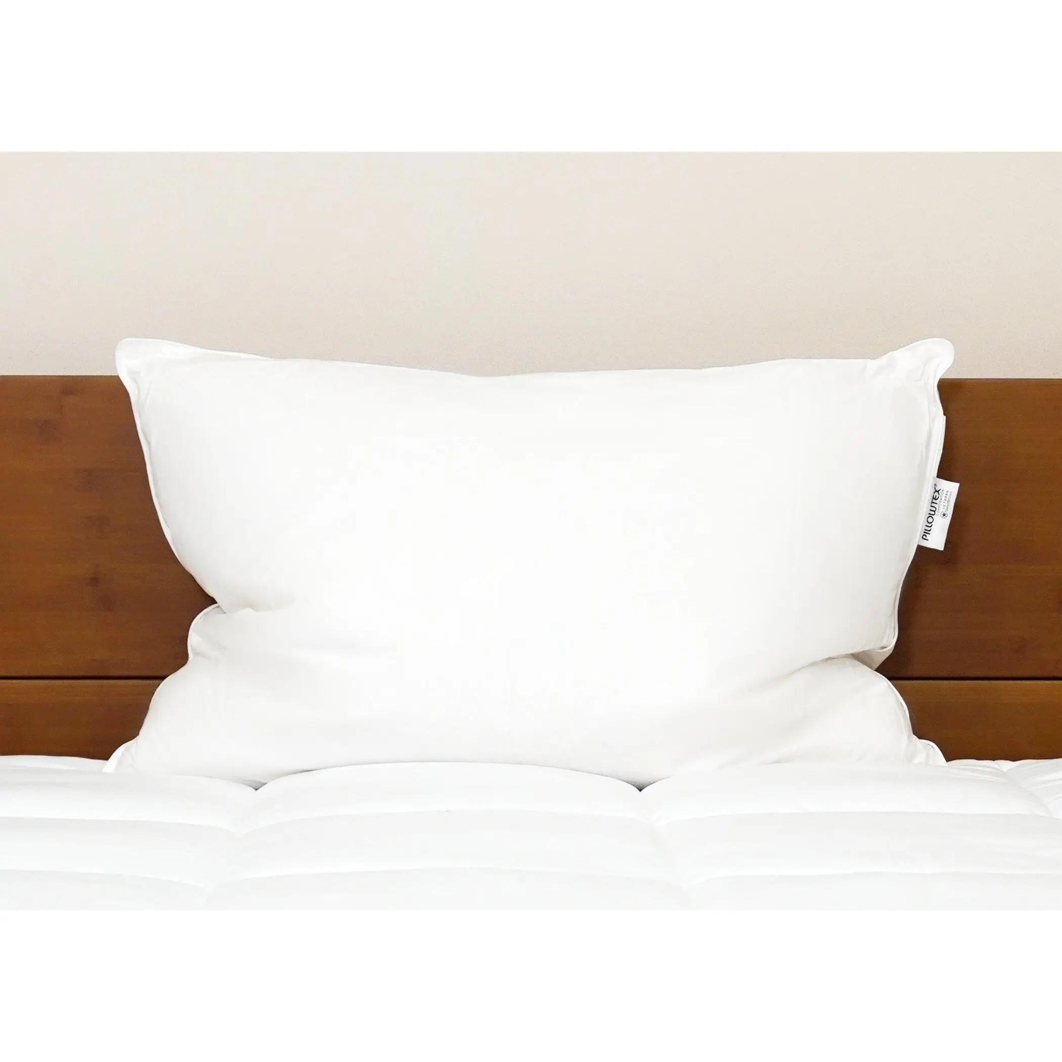 Pillowtex White Duck Down & Feather Pillow | 75% Feather/25% Down