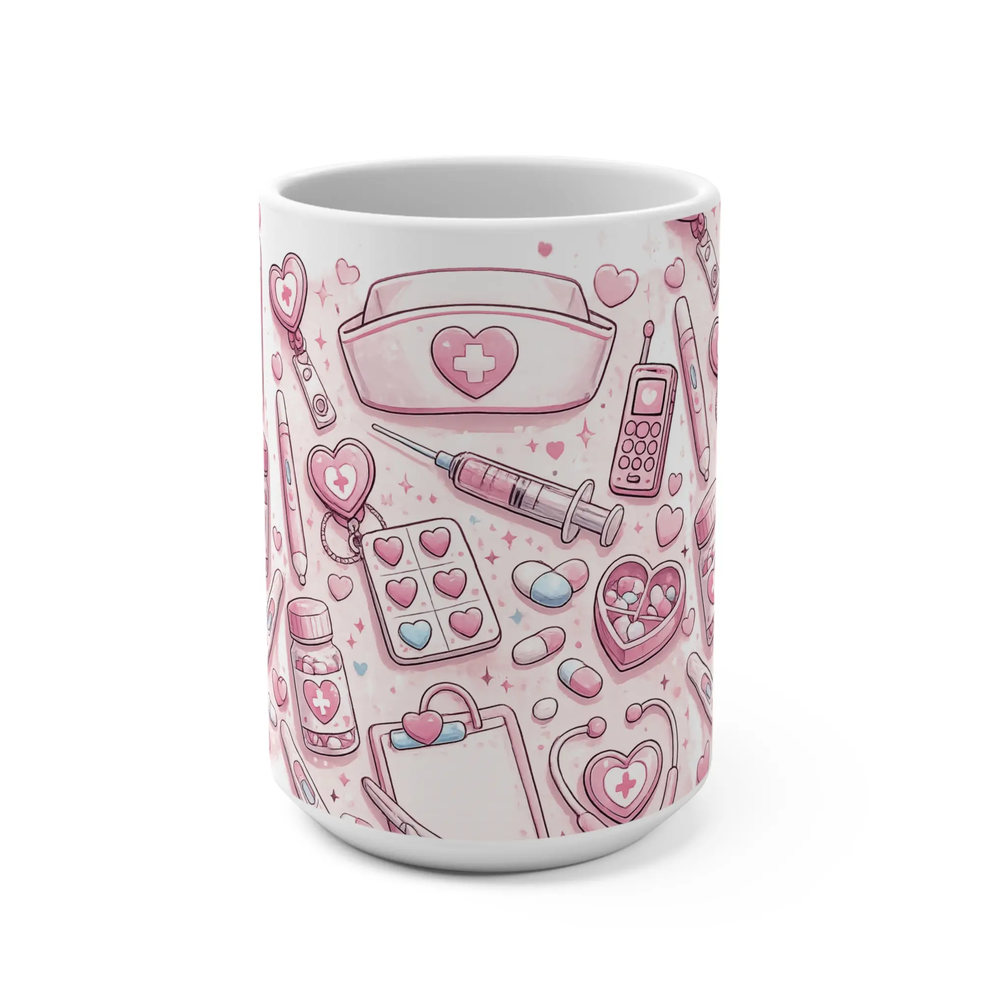 Medical Professional Valentine’s Day Mug – 15oz Ceramic Coffee Cup for Nurses & Caregivers