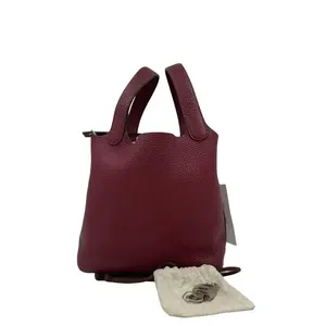 Pre-owned HERMÈS france Crossbody Bags Red Rouge H Picotin Lock 18 Handbag hz45375