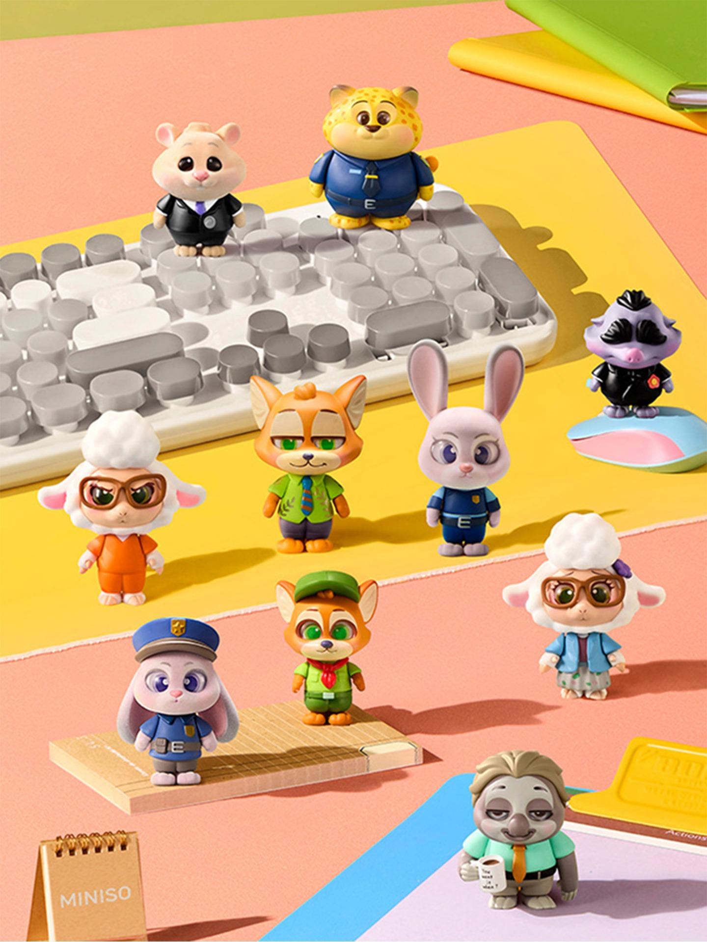Disney Zootopia Daily Life Dress-up Blind Box Figurines - Birthday Gifts for Boys Girls from Lovers, Anime Peripherals Toy, Surprise Gift For Fans