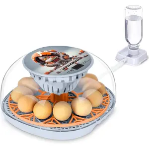 Smart Chicken Incubators for Hatching Eggs with Automatic Turner Small Poultry Duck Quail 12 Egg Incubator Temperature Control Display Hatcher Machine (Mechachick, ?)