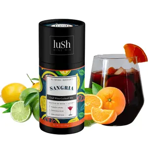 Lush Sangria Mix - Makes 8+ Servings Organic Slushies, Drinks, Mocktails Natural Fruity Drinks Dairy Free