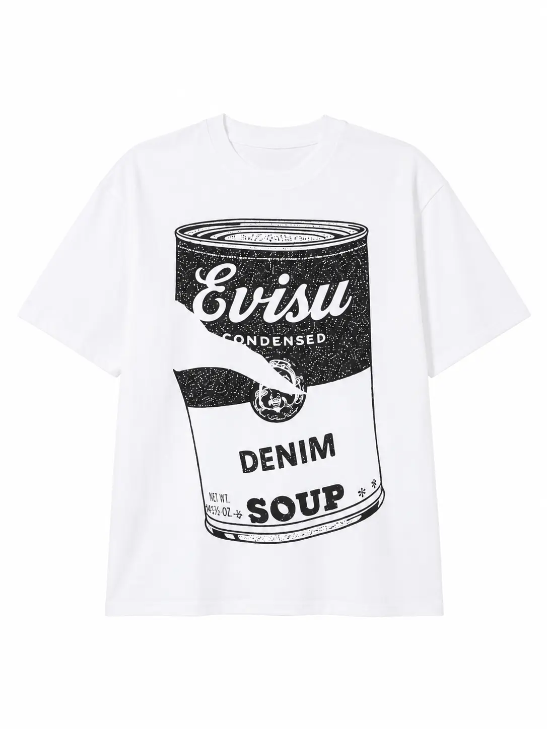 Vintage Inspired Denim  Ev'su Graphic T Shirt Pop Art Casual Cotton Oversized Streetwear Tee