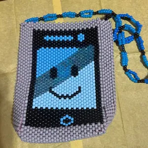 Mephone4 Kandi Crossbody Bag - Handmade Over 3 Months, No Fishing Line Used, Contact Us With Broken Part Proof For Repair Guidance