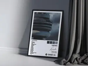 DRAKE VIEWS Album Poster – Custom Printable Wall Art, Hip Hop Music Decor