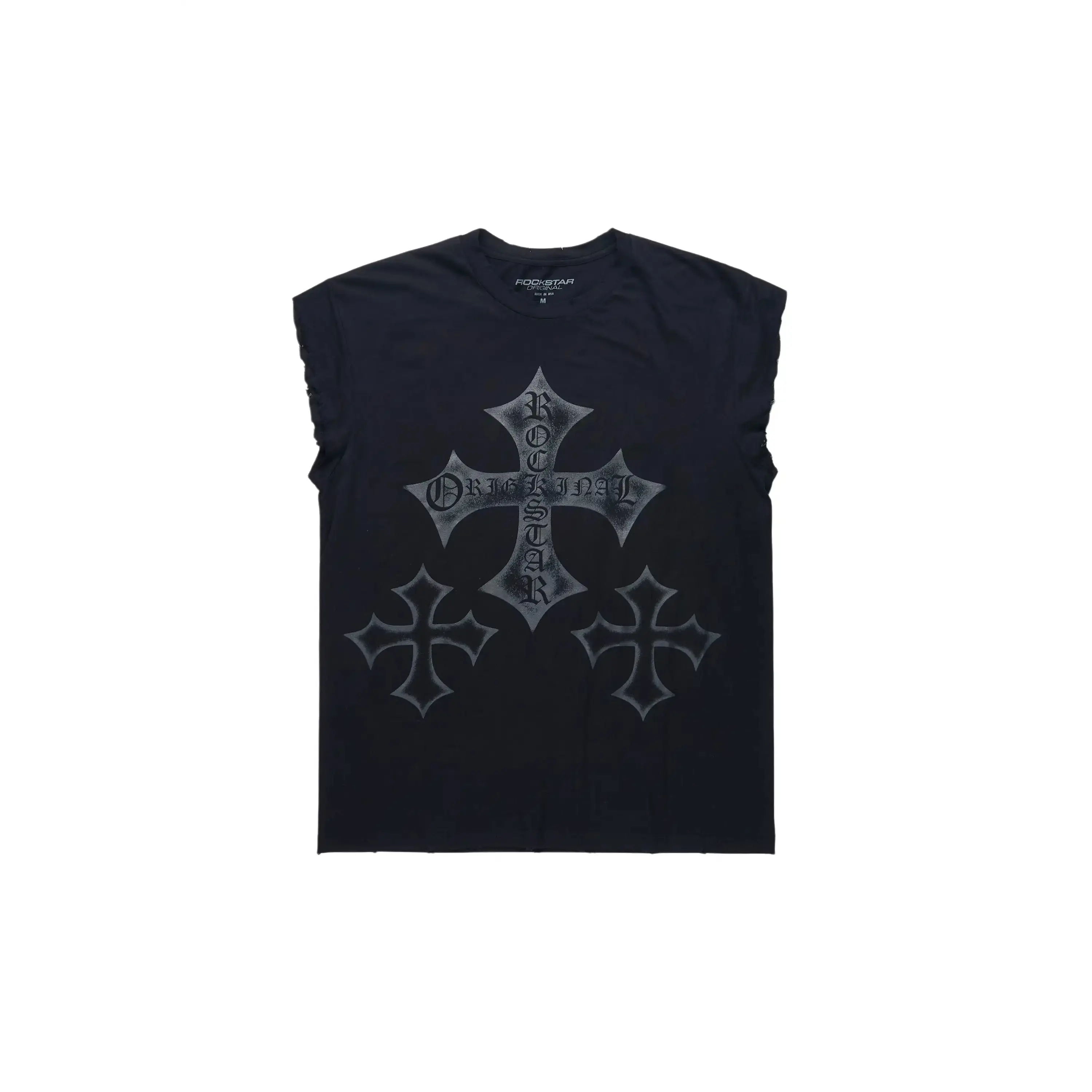 Marizon Black Cut off Tee