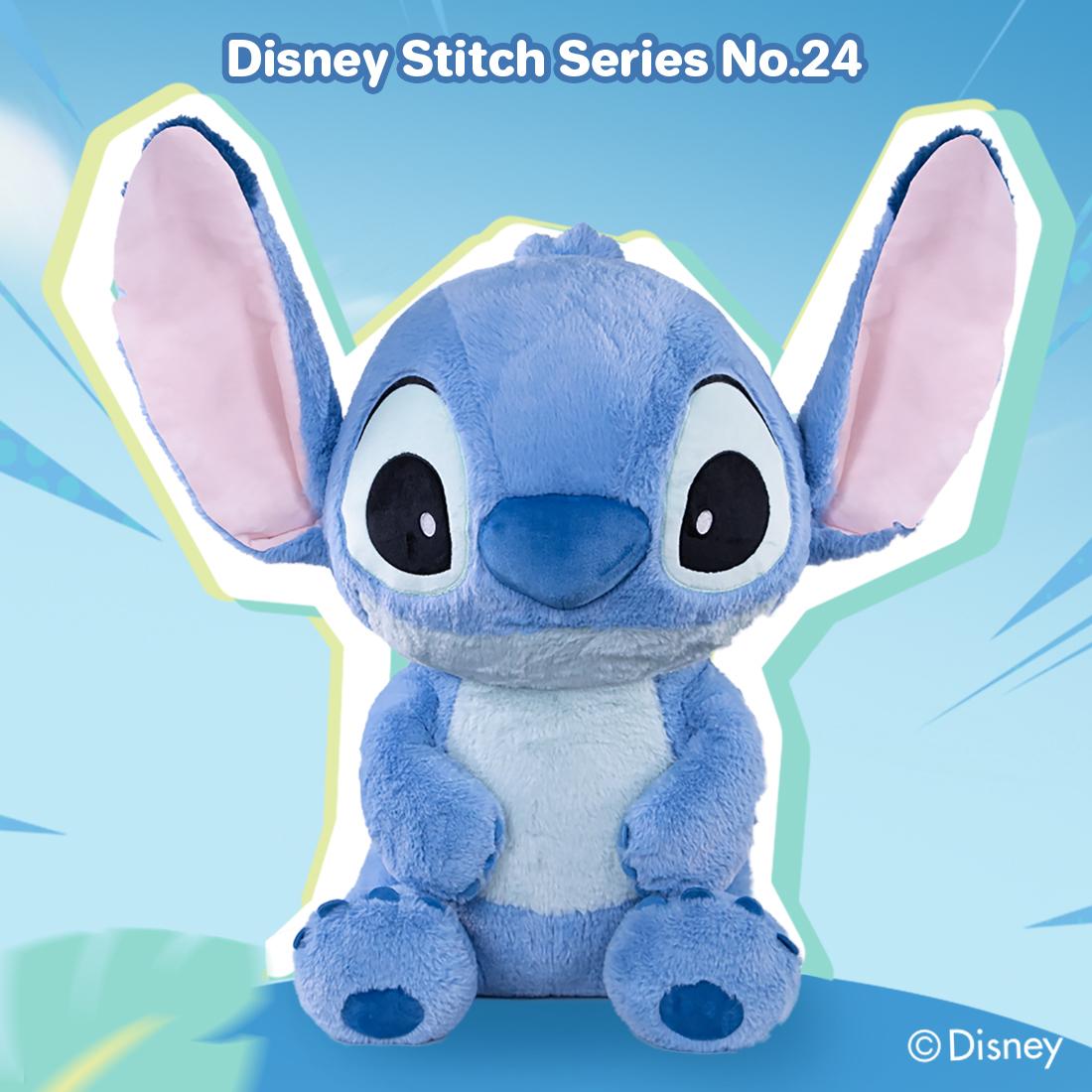 Disney Lilo & Stitch Collection Stitch Plush Toy,23.62" Large-Size Soft Huggable Stuffed Animal Cute Plush Toy, Cuddly Character with Fuzzy Texture and Embroidered Details,Stuffed Animal for Disney Fans,Home Decor,Gift for Girl Kids Fans Adult（1pc)