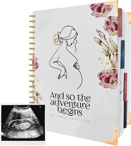 Memory Book for Gender Neutral, Timeless First 3   Book,  Journal Memory Book for Expecting Moms, Weekly Milestone  Book Keepsake, Hardcover with Keepsake Pocket