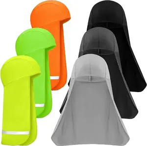 6 Pieces Hard Hat Sun Shade Cooling Skull Cap Neck Shade Sun Protector Skull Cap