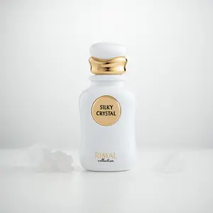 Silky Crystal by Rimal – Unisex Luxury Eau de Parfum – Osmanthus, Apricot, Redcurrant, Peony, Freesia, Gardenia, Musk, Cedarwood & Sandalwood – Lush Floral Fruity Perfume