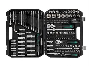 SierraSquad 216-Piece Heavy Duty Mechanics Tool Kit Set, 1/4"-3/8"-1/2" Drive Socket Set with 72-Tooth Quick Release Ratchets, Auto Repair Hand Tools in Storage Case, Tools For Mechanics