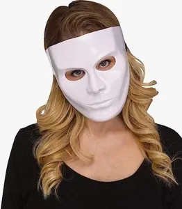 Blank Mask - White - Female - Plastic - Costume Accessory - One Size