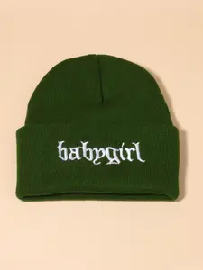1 Piece Letter Embroidery Beanie Hat