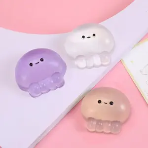 Cute Baby Jellyfish Squeeze Toy, Kawaii Squishies, High-Quality Stress Relief Fidget Toy, Transparent Design, Perfect for Kids & Adults, Stress Relief Gadgets