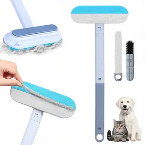 Reusable Pet Hair Remover, Detachable Design, Portable Fur Cleaner, Durable Plastic, Essential Home Cleaning Tool