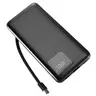 10000mAh Portable Mobile Charger, Compact Ultra-Slim Lithium Power Bank with Built-in USB Cables, 22.5W Fast Charging, 4 Outputs-2 Inputs for iPhone, Samsung, Google Pixel, iPad Accessories & Devices