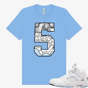Number 5 Shirt To Match J 5 Metallic Silver AJ5 Black Metallic 2026