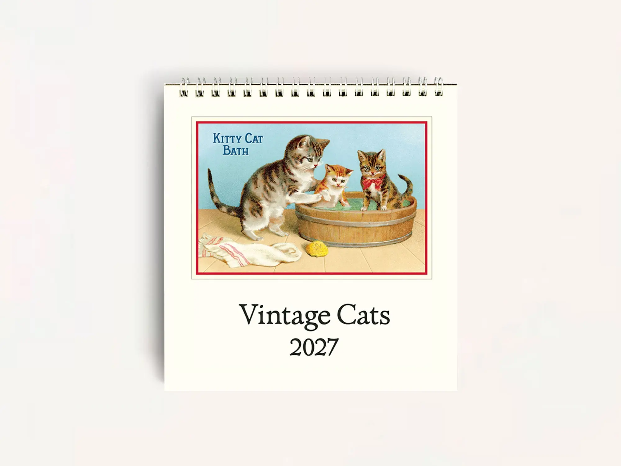 Cavallini 2027 DESK Calendar - Vintage Cats