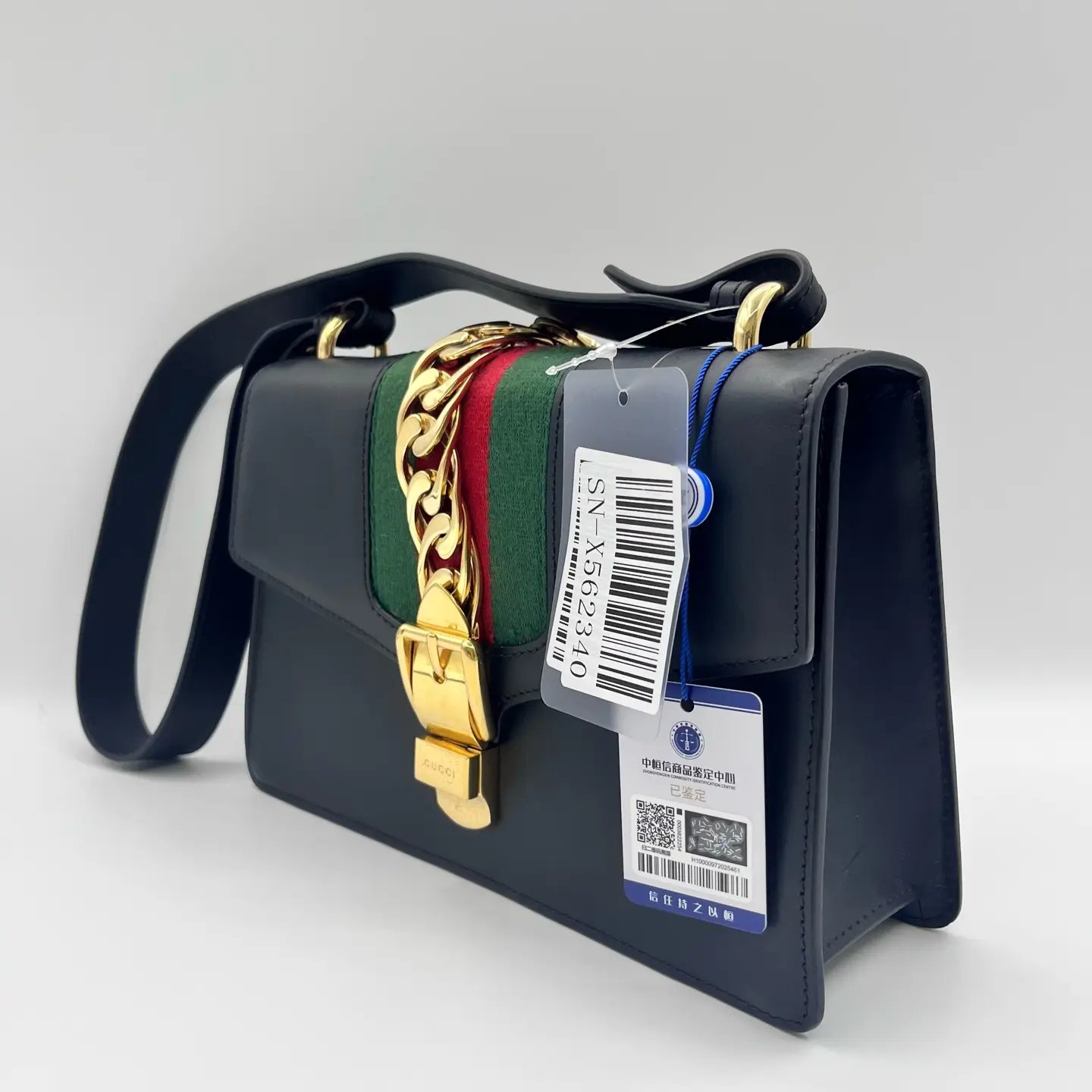 Pre-owned GUCCI Black Leather Shoulder Bag CC0302