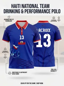 2026 Haiti Soccer Jersey Men's National Team Knitwear, Exclusive Haiti Style Design, High Performance T-Shirt, Fan Gear