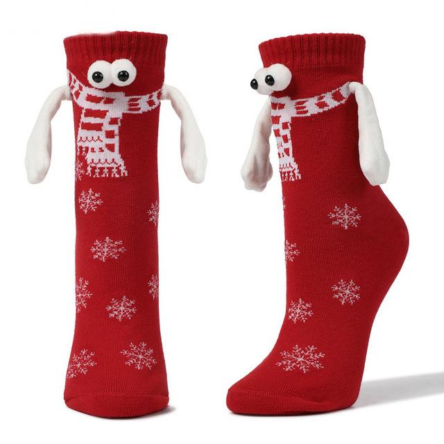Couple Magnetic Handle Cute Hand Socks Christmas Couple Magnetic Handle Cute Hand Socks Christmas