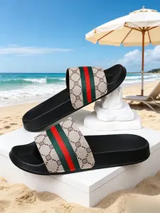 Vacation Beach Slippers Couple New Style Flip Flops Men Summer Fashion Minimalist Outdoor Beach, Comfortable and Stylish Footwear