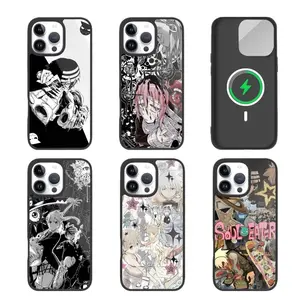 Anime Soul E-Eater Magsafe Phone Cases For iPhone 17 Promax Pro Air 16 Plus 15 14 13 12 Magnetic Wireless Charging Shockproof Protective Cover Gift For Birthday Christmas Halloween