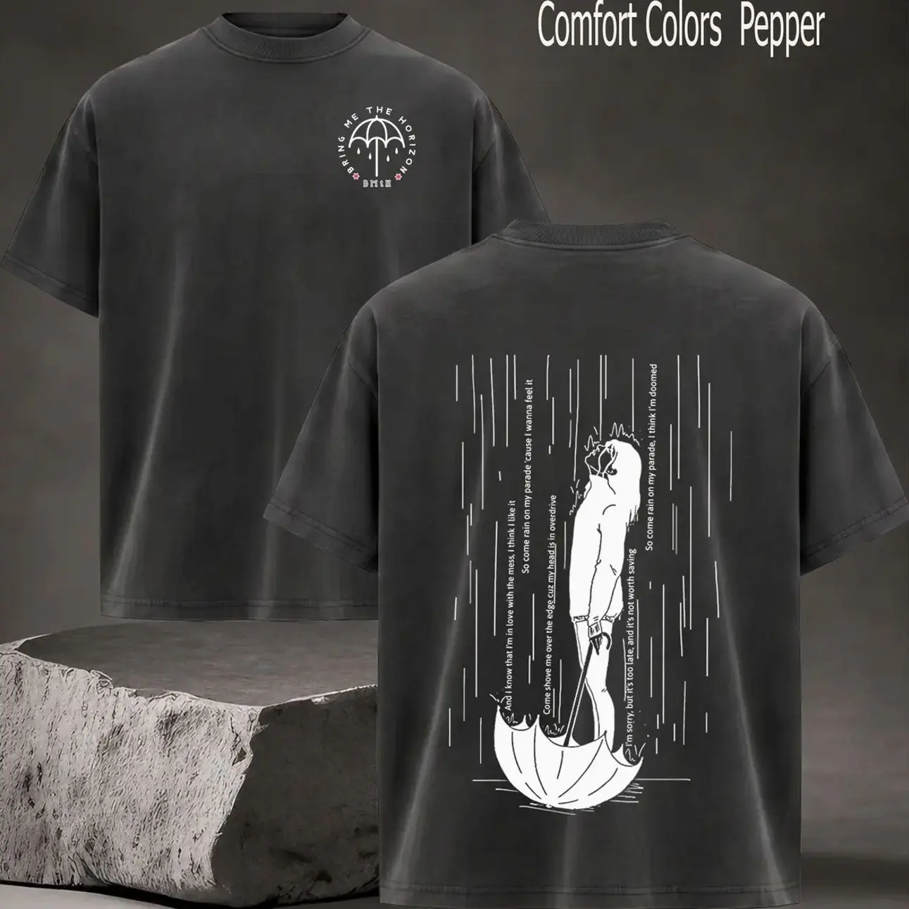 Bring me the Horizon Shirts , Bmth Rock Music Shirts Bring Me Horizon Merchandise o collar short-sleeved shirts unisex family clothing Menswear HPL