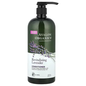 Avalon Organics Revitalizing Lavender Conditioner, For Normal to Dry Hair, 32 fl oz (946 g)