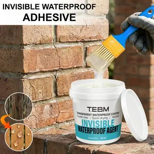 Invisible Transparent Waterproof Sealant, Multi-Purpose Adhesive Coating, Bathroom and Tile Leak Proof, All-Weather Sealer, High Temperature Roof Paint