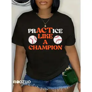 100% Cotton Baseball Practice Act Like A Champion Coach Men Boys T-Shirt